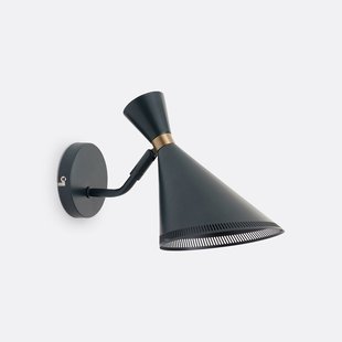 Richtbare wandlamp in smeedijzer, Farria