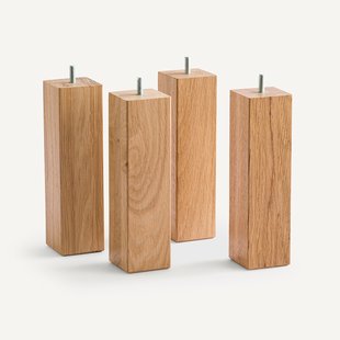 Set van 4 vierkante bedbodem poten, Haquin