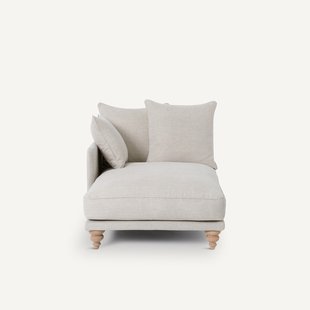 Long chair in katoen/linnen, LAZARE