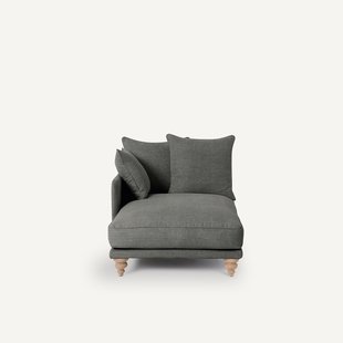 Long chair in katoen/linnen, LAZARE