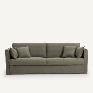 Bankhoes in dik stonewashed linnen, Camille