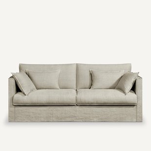 Bankhoes in dik stonewashed linnen, Camille