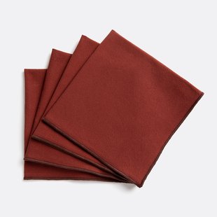 Set van 4 servetten, in gewassen katoen, Tampa