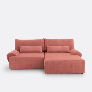 Omvormbare hoekbank, geribd fluweel, Maona