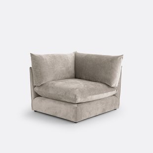 Modulaire bank in getextureerd fluweel, Malo