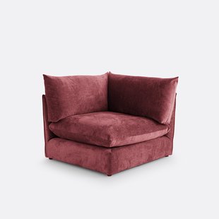 Modulaire bank in getextureerd fluweel, Malo