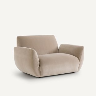 Fauteuil in fluweel, Spogano