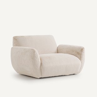 Fauteuil in donzige stof, Spogano