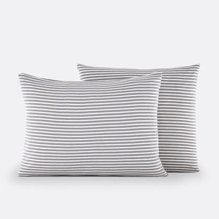 Kussensloop in jersey katoen/modal, Dolsi Gris