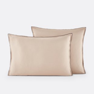 Kussensloop in gewassen satijnkatoen, Victor, effen