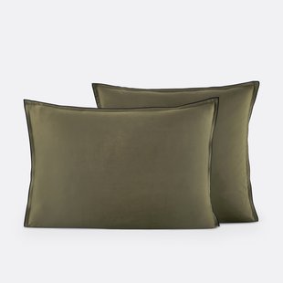 Kussensloop in gewassen satijnkatoen, Victor, effen