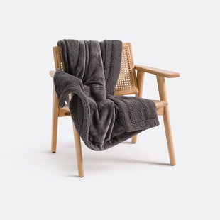 Plaid in fleece en sherpa, Maxine