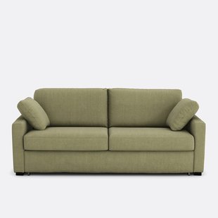 Slaapbank van katoen en linnen, Comfort Bultex®, Timor