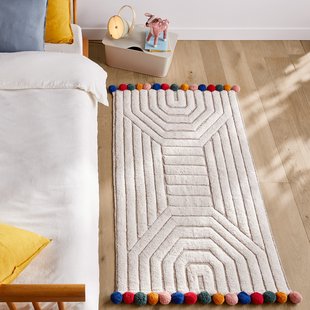 Bedmatje in getuft bio katoen, Ponponi