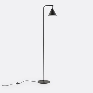 Voetlamp in ijzermetaal, richtbaar, Hiba