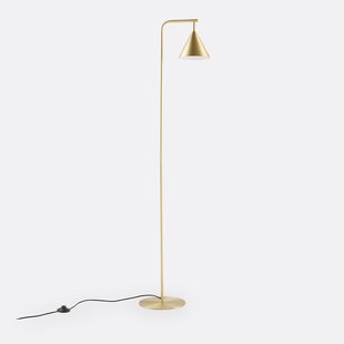 Voetlamp in ijzermetaal, richtbaar, Hiba