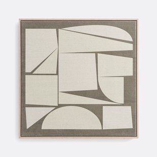 Ingelijste canvas in linnen, Delya