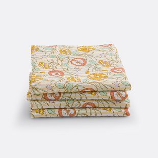 Set van 4 tafelservetten in gewassen katoen, Cyrille