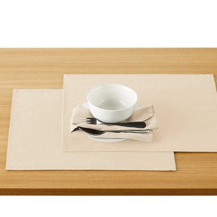 Set van 2 placemats in soepel gecoat katoen, Scénario