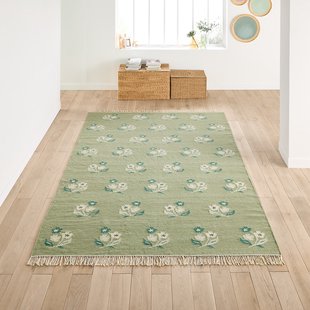 Vloerkleed in wol en katoen, Lysea