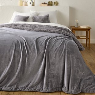 Beddensprei in fleece en sherpa, Maxine