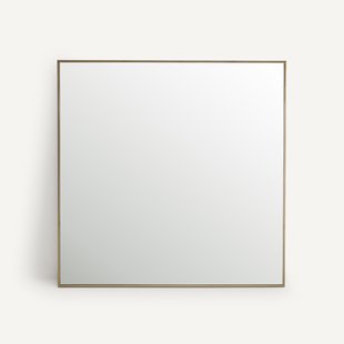 Spiegel in ijzermetaal, verouderde messing, H80 cm, Caligone