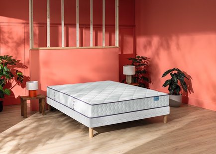 Ensemble matras met pocketveren en lattenbodem, Cheer Bed