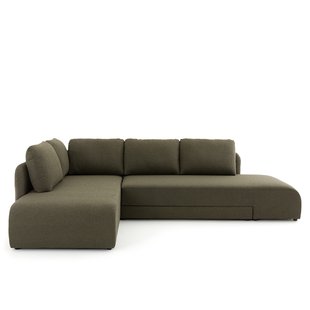 Omvormbare hoekbank in bouclette, Gina