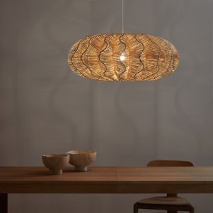 Hanglamp van gevlochten rotan, Awan