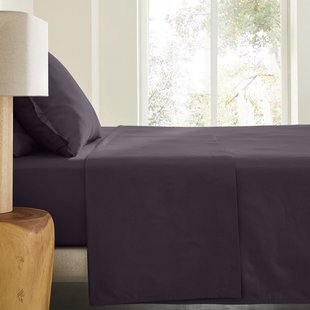 Plat laken in gewassen katoensatijn, Saria