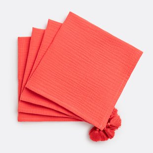 Set van 4 servetten in tetra, Kumla