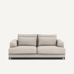 3-zits slaapbank met textuur linnen viscose, Marsile