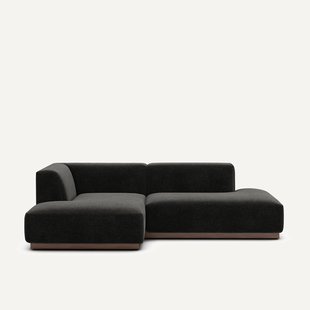 Linker hoekbank chenille fluweel, Jacopo