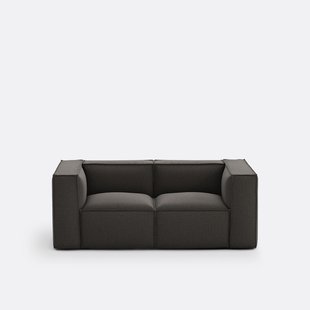 Moduleerbare bank, 2-zit, getextureerde stof, Seven