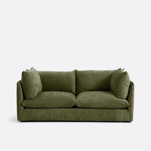 Bank 3-zit, getexureerd dik fluweel, Malo