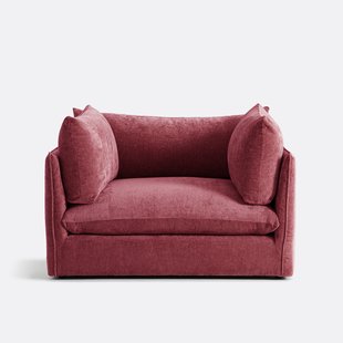 XL fauteuil Malo in getextureerd fluweel