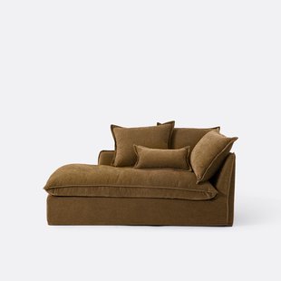 Longchair links mêlee polyester, Odna