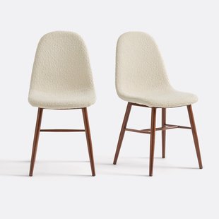 Set van 2 stoelen in bouclette, Polina