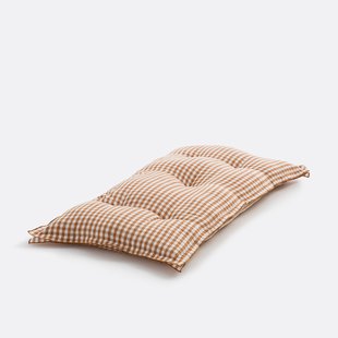 Gingham vloermatras, katoen/linnen 120 cm, Cottage