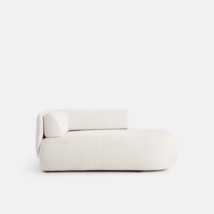 Longchair, rechts, dik fluweel, Méridiano