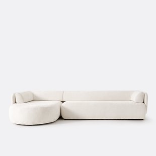 Hoekbank links, dik fluweel, Méridiano