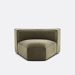 Modulaire open hoek, vintage fluweel Seven