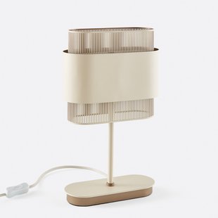 Dubbele tafellamp in metaal, Leila