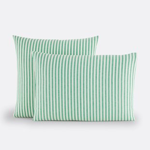 Katoenen kussensloop, groen, Soizic