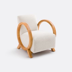 Vintage fauteuil van bouclé Berti