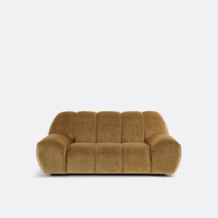 Vintage 2-zitsbank in ribfluweel, Nuria