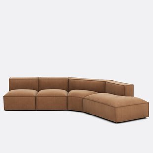 4-delige rechtse ribfluwelen bank, Seven