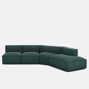 4-delige rechtse ribfluwelen bank, Seven