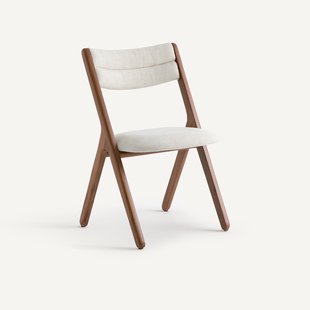 Notenhouten stoel, Camminata, design E. Gallina