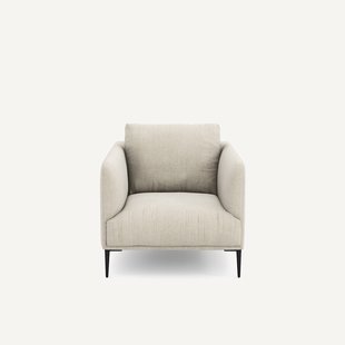 Fauteuil in katoen en linnen Oscar design E. Gallina